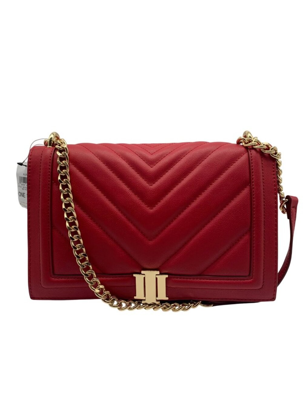 I.N.C. International Concepts Red Pepper Chevron Ajae Flap Convertible Crossbody